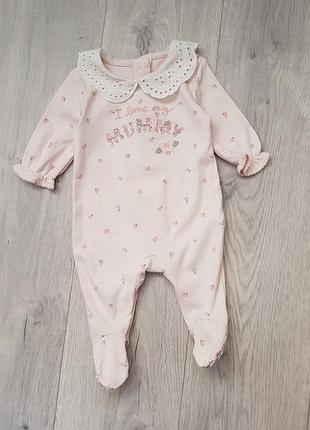 Человечек на новорожденную девочку next