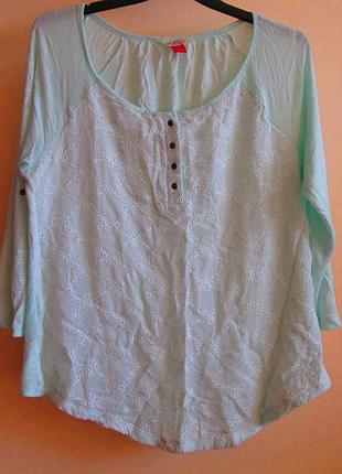 Распродажа красивая стильная мятная блуза matalan прошва размер 12