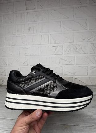 Модные женские кроссовки на платформе geox respira