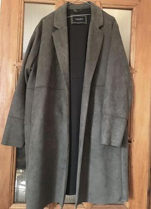 Пальто штучна замша c&a 60