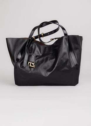 Чорна сумка тоут люкс якість брендова сумка ральф лорен сумка на кожен день