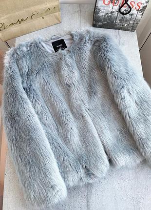 Шубка сіра коротка еко шубка коротка