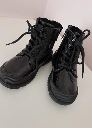 Черевички осінь на дівчинку , чорні розмір 29