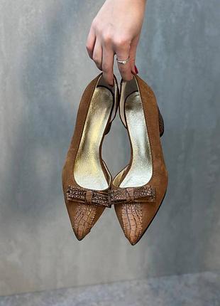 Руді шкіряні ексклюзивні туфлі