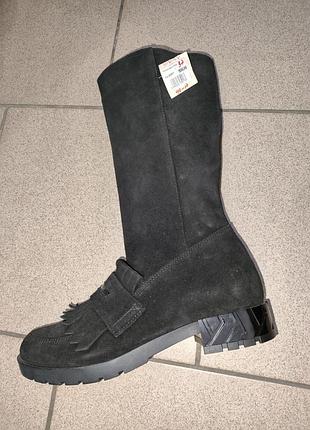 Замшевые сапоги