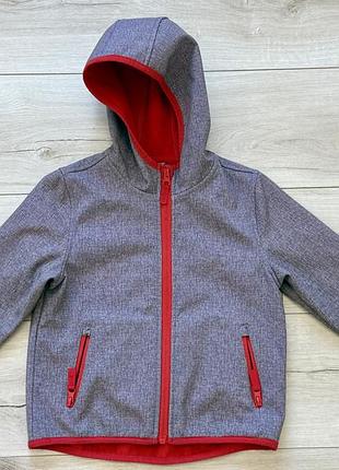 Стильна куртка демісезонна softshell підкладка флісдля хлопчика / дівчинки