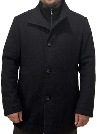 Hugo boss чоловіче шерсятне пальто сірого кольору оригінал розмір m/l