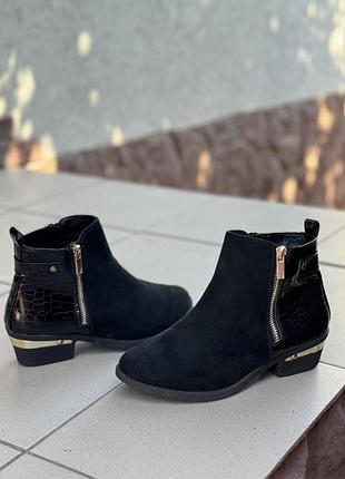 Черевики еко замша