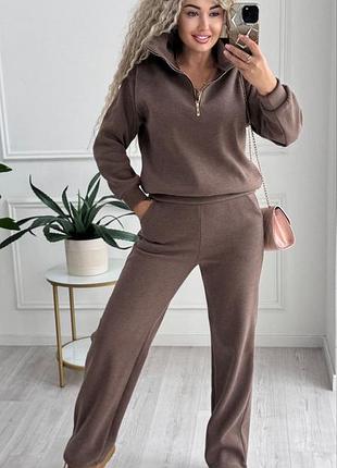 Стильный вязаный костюм осень-зима 🧶