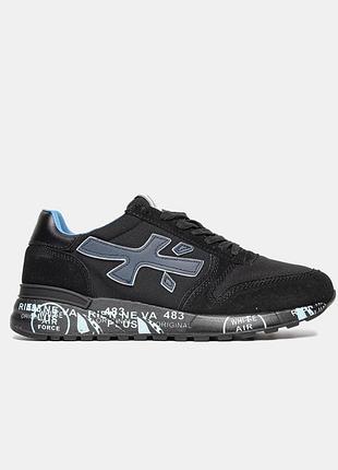 Чоловічі кросівки premiata mick black blue / smb+ 🔗