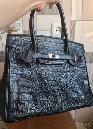 Сумка из кожи крокодила крокодил