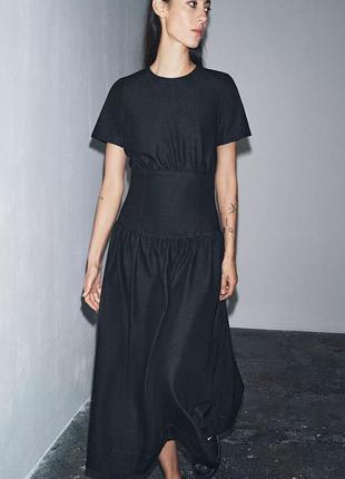 Сукня жіноча джинсова синя zara new