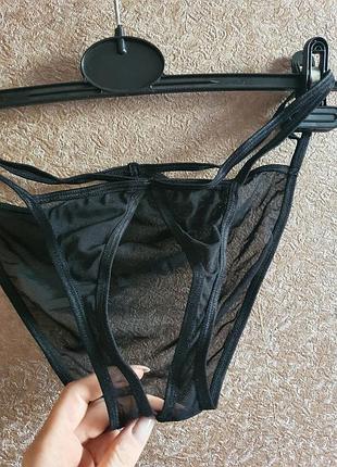 Прозрачные трусики с доступом