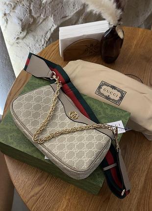 Шкіряна сумка через плече в канві g