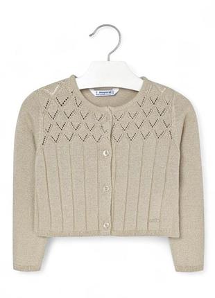 Новий з бірками ажурний жакет для дівчинки mayoral (4326) на 116 зріст
