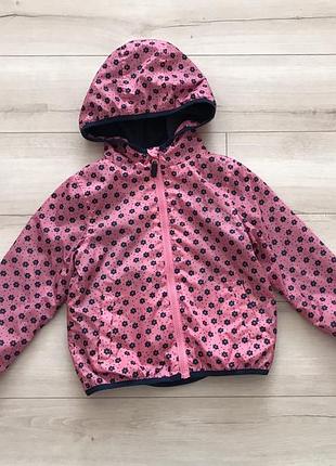 Якісна куртка вітрівка f&f для дівчинки 5-6 років ріст 110-116 см