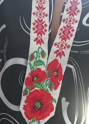 Гердан из бисера – это символ красоты и ограды, обладающая глубокими корнями в украинской культуре. ручная работа. выполненный из чешского бисера нитью титан