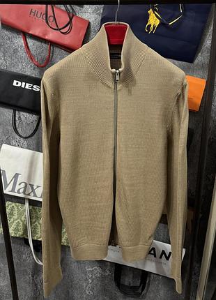 Кофта чоловіча zip кардиган marc o’polo бежевий m
