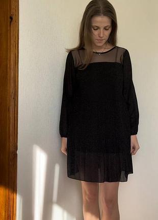 Платье женское с блестками оверсайз.