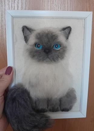 Портрет в рамці,під замовлення будь яка тваринка,можливо з додаванням натуральної шерсті,як на цій фото)