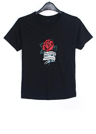 Футболка с розой