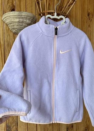 Фліска ,флісова кофта nike на дівчинку 5-6 років/116 см на молнії ,оригінал