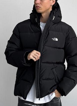 Куртка зимова чорна tnf, є з різними малюнками брендів (puma, adidas, інші). розміри s m l xl xxl.