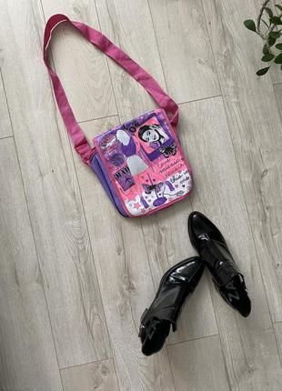 Класна яскрава молодіжна сумка 👍з принтом