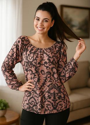 Блузка блуза нарядна довгий рукав 2 xl-3xl (52-54)