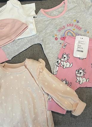 Штани, кофти, боді , комбінезони 0-3 місяця на дівчинку