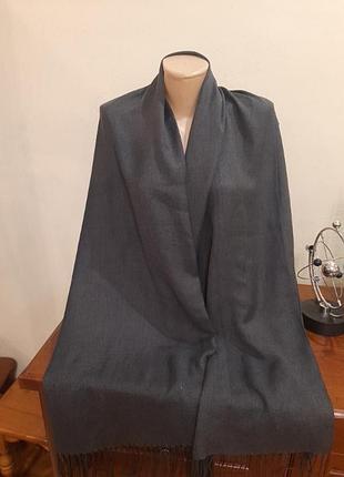 Серый шарф, палантин