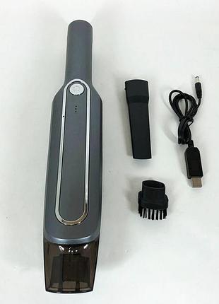 Пылесос car vacum cleaner с аккумулятором, автомобильный пылесос беспроводной. цвет: черный
