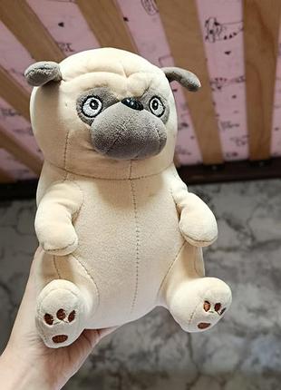 Игрушка мопс собачка