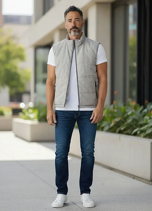 Мужская двусторонняя жилетка большого размера