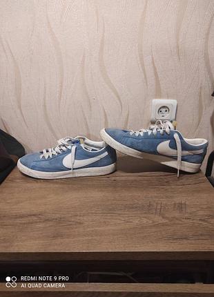 Замшеві кросівки nike blazer low оригінал 100%