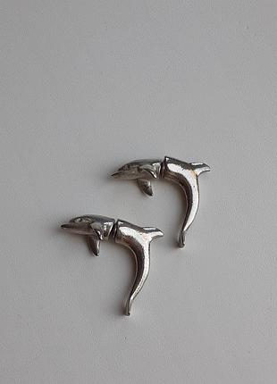 Сережки дельфіни
