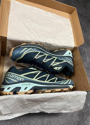 🛍 salomon xt-6 adv dover blue gore-tex 10