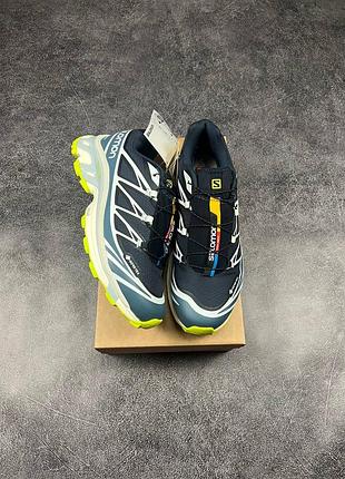 🛍 salomon xt-6 adv  blue green gore-tex 5