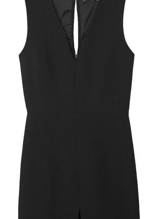 Классическое деловое платье mango с разрезом