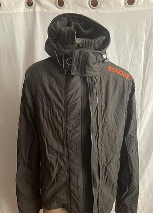 Куртка, ветровка с капюшоном superdry