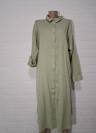 Новенька льняна сукня рубашка
