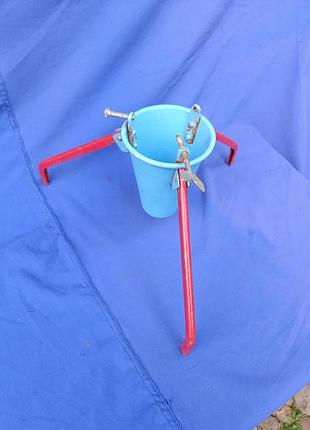 Советская подставка тренога ведро для новогодней елки сср алюминиевое ведро советкое алюминиевое ведро под новогоднюю смазку для нудзуйлки подставка