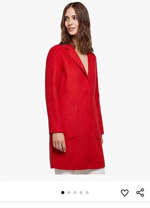 Пальто sisley❤️ шерсть двостороннє жіноче якісне пальто coat