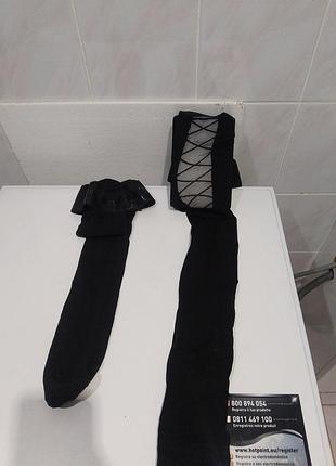 Чулки з кружевом на силіконовій чмужці