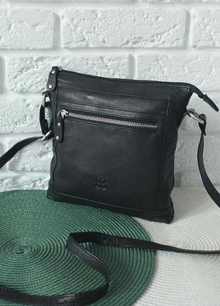 Стильная сумка кроссбоди lakeland. натуральная кожа.