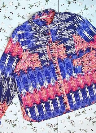 🎁1+1=3 шикарная яркая блуза в принт tu, размер 50 - 52