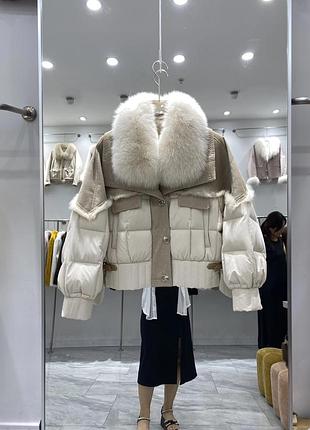 Комбінований пуховик