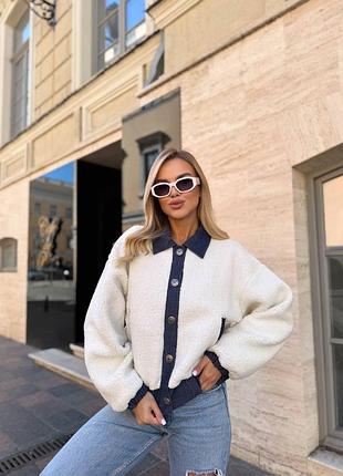 Куртка тедди. эта куртка сочетает комфорт и стиль, становясь универсальной основой гардероба на осень.