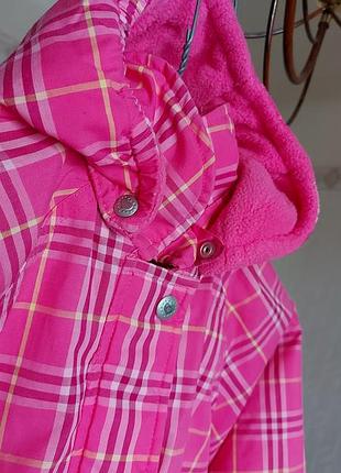 Куртка флисовая подкладка капюшон