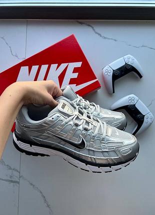 Кроссовки мужские nike p-6000 silver black